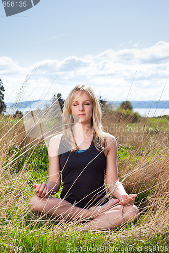 Image of Meditating yoga woman