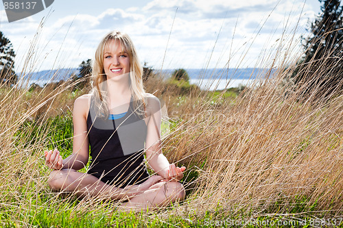 Image of Meditating yoga woman