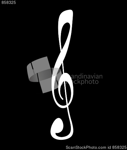 Image of Abstract Treble Clef