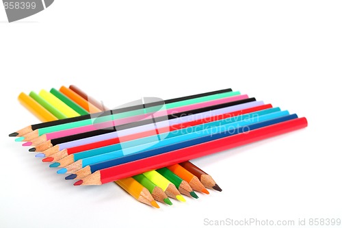 Image of composition of color pens