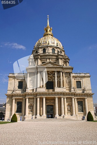 Image of les invalides in paris france 