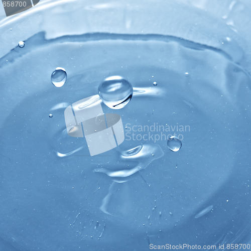 Image of Droplets over water