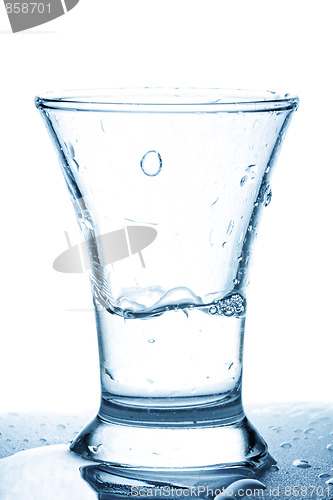 Image of Drops falling into glass