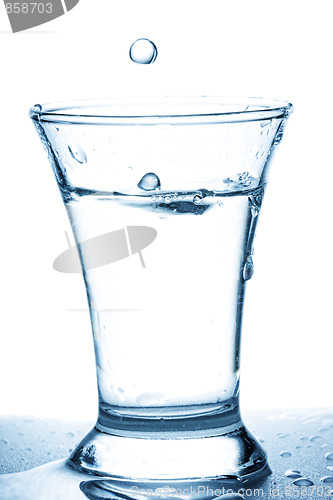 Image of Glass and water drop