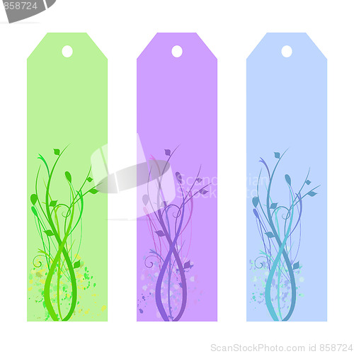 Image of Floral Bookmarks