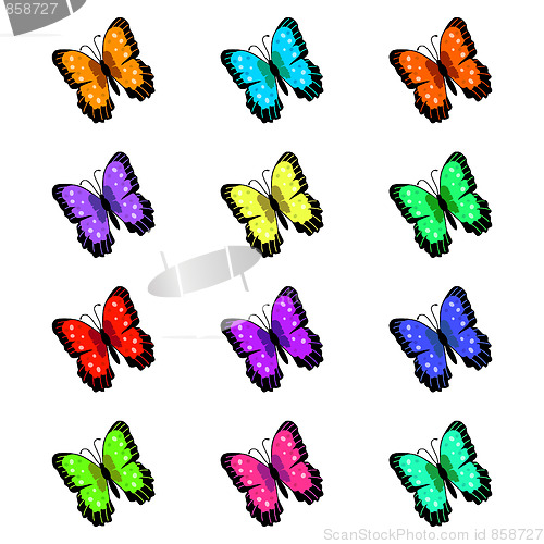 Image of Butterflies Illustration