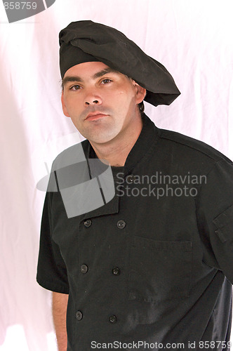 Image of male chef in black uniform