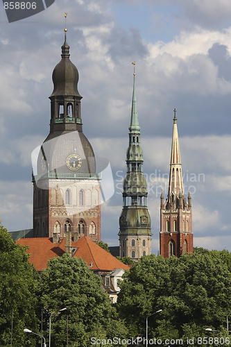 Image of Three towers of Riga