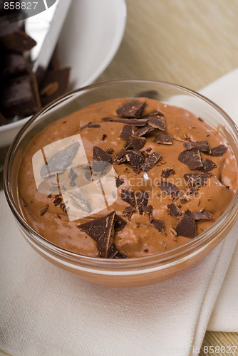 Image of fresh homemade chocolate mousse