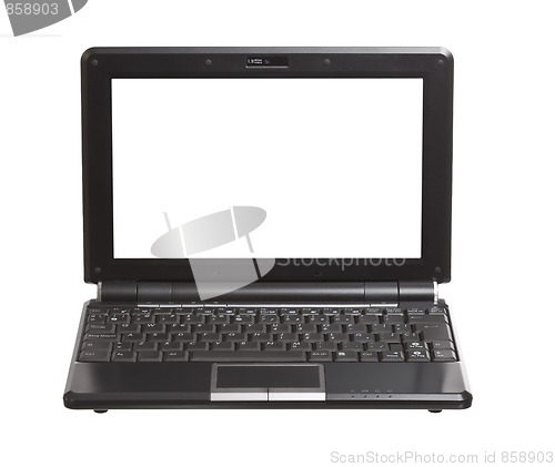 Image of isolated technology netbook