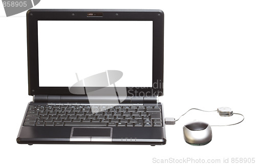 Image of isolated technology netbook