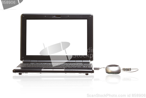 Image of isolated technology netbook