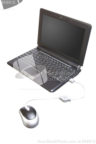 Image of isolated technology netbook