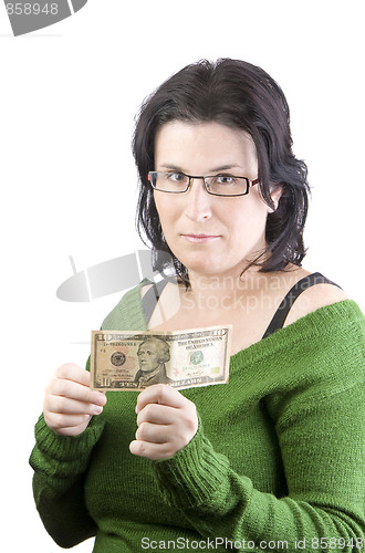 Image of woman money