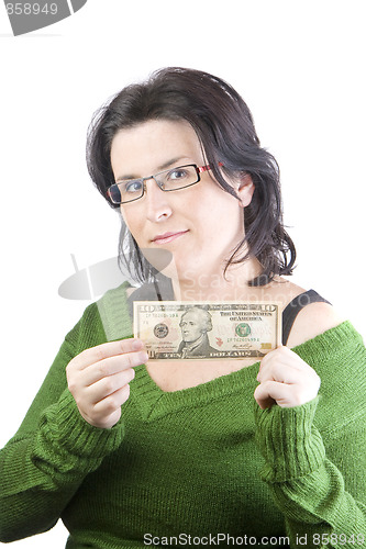 Image of woman money