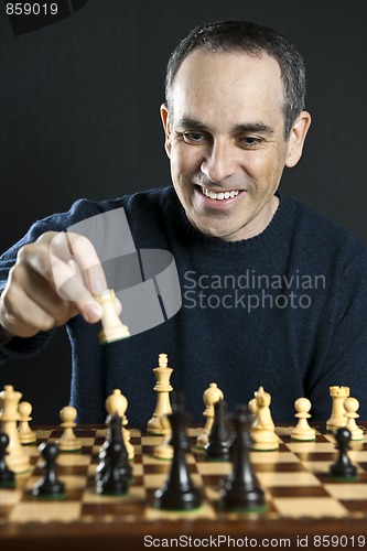 Image of Man playing chess