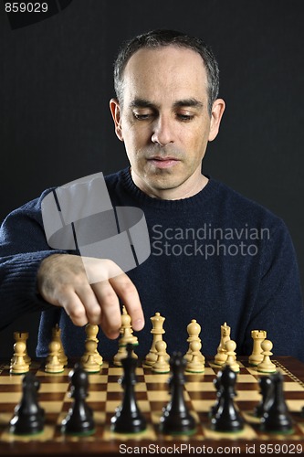 Image of Man playing chess