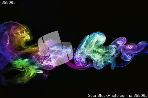 Image of abstract colourful smoke