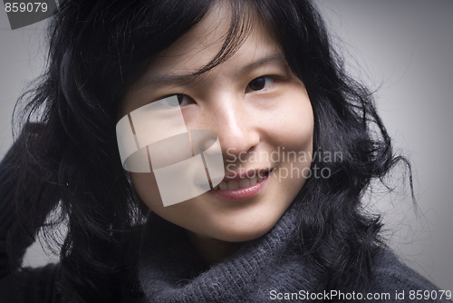Image of Young woman smile