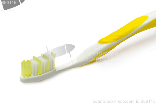 Image of Yellow toothbrush
