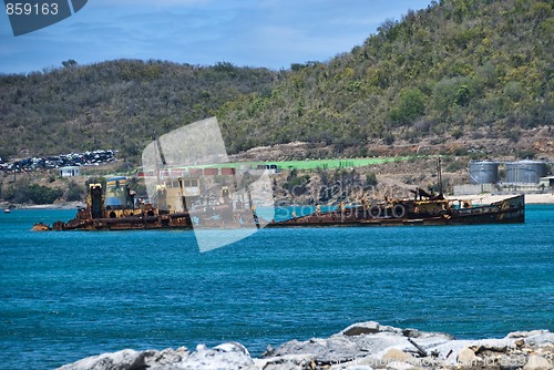 Image of Coast in Saint Maarten Island, Dutch Antilles