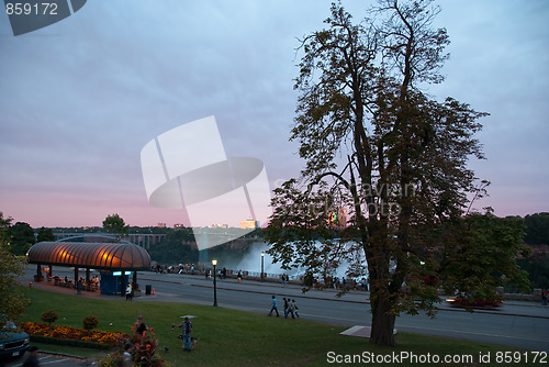 Image of Sunset at Niagara Falls