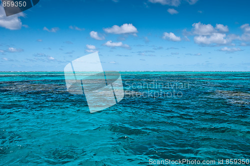 Image of Surface of the Great Barrier Reef near Port Douglas