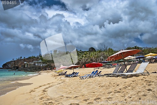 Image of Coast in Saint Maarten Island, Dutch Antilles