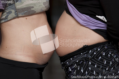 Image of Bellies of Pregnant Women