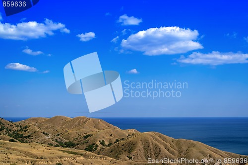 Image of Hills and sea. 