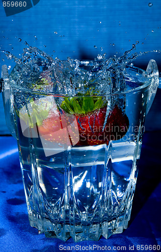 Image of strawberry splash