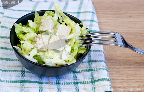 Image of salad with cheese