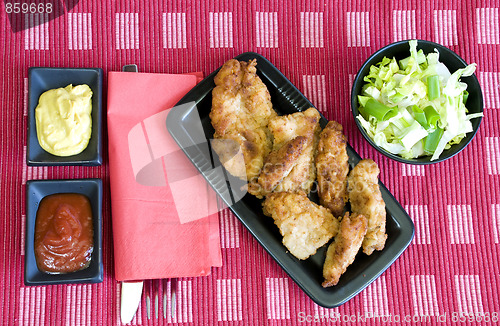 Image of light chicken lunch