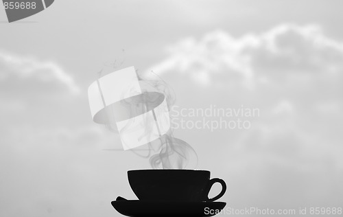 Image of coffee black and white