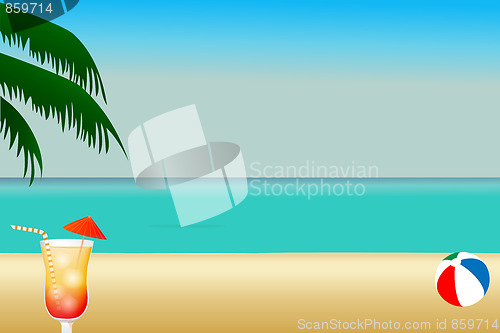 Image of Beach Illustration