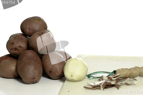 Image of Peeling Potatoes