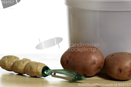 Image of Peeling Potatoes