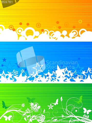 Image of Abstract banners set