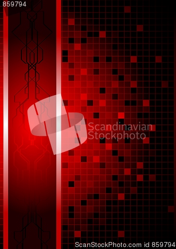 Image of Dark technical background