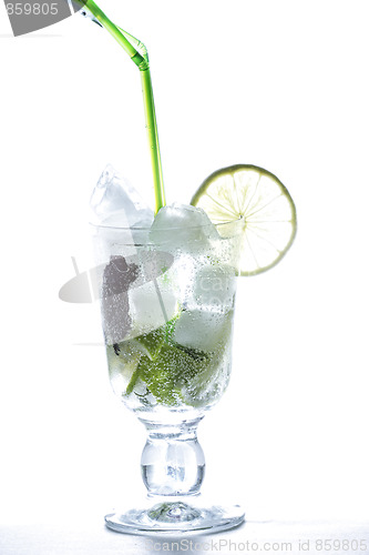 Image of Mojito cocktail in counter light