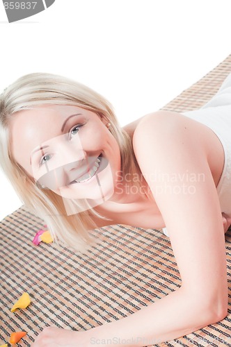 Image of Woman and spa treatment
