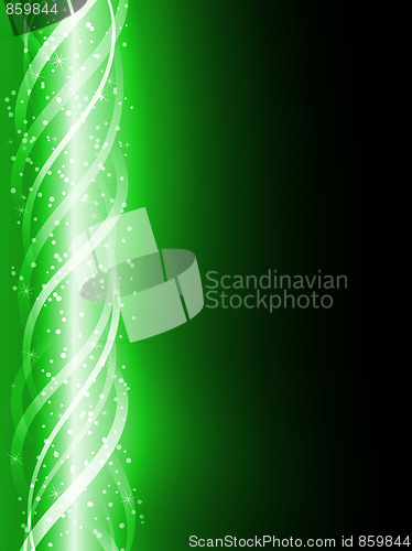Image of Green Colorful Glowing Lines Background. 