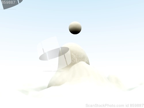 Image of Abstract White Blob 