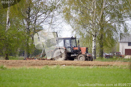 Image of farmer on the field