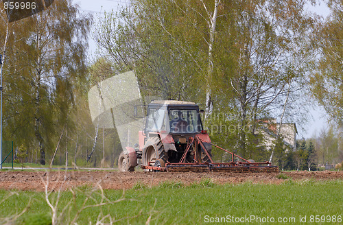 Image of farmer on the field