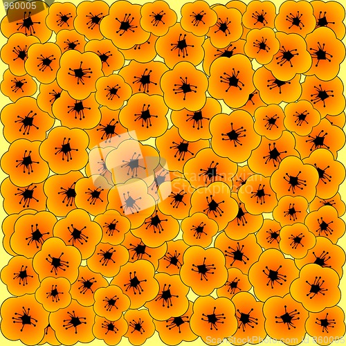 Image of Semless background with flowers