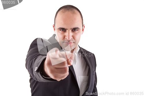 Image of man pointing