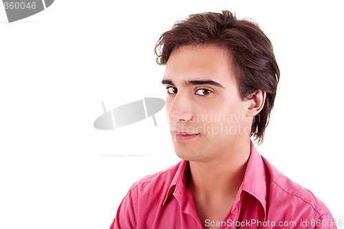 Image of Handsome man, with red shirt