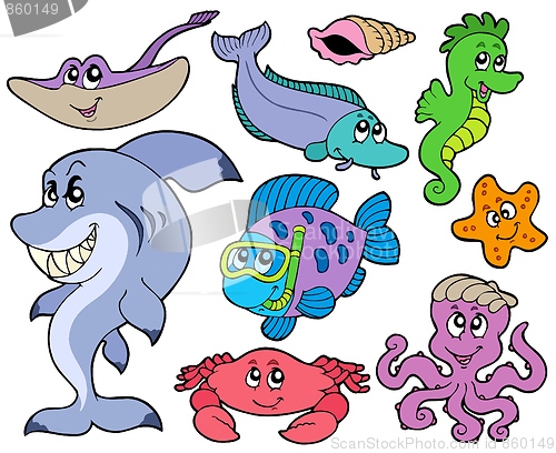 Image of Ocean animals collection