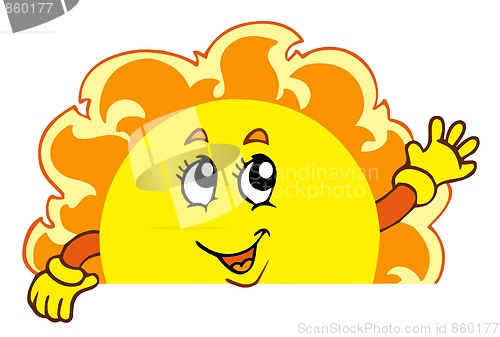 Image of Happy waving Sun